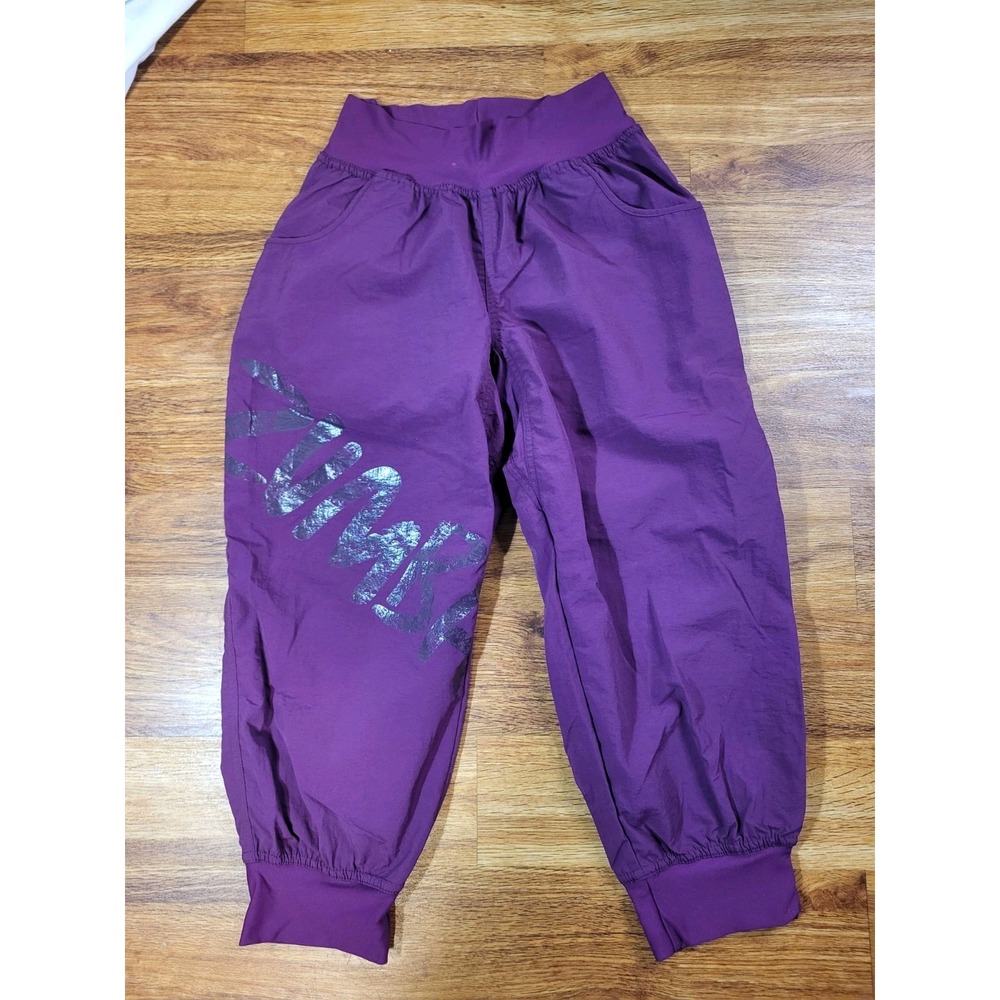 Zumba Capri Pants Cropped Purple Women's Size XS Nylon